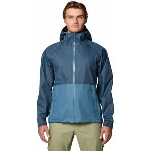Mountain Hardwear Threshold Rain Jacket - Men's Sz XXL Blue Dry Q Waterproof NEW